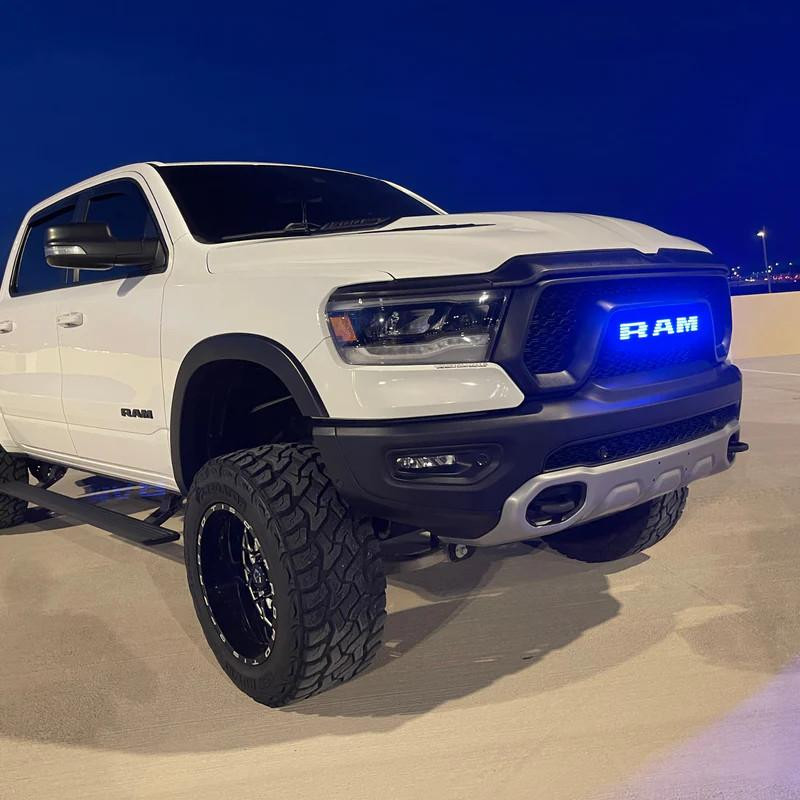 Ram RGB Halo Kits Illuminated LED Grille Badge