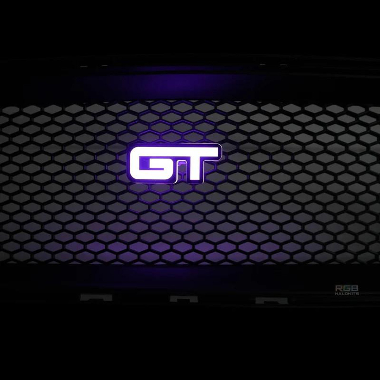 アノニマス様 Ford Mustang GT RGB Halo Kits Illuminated LED Grille Badge