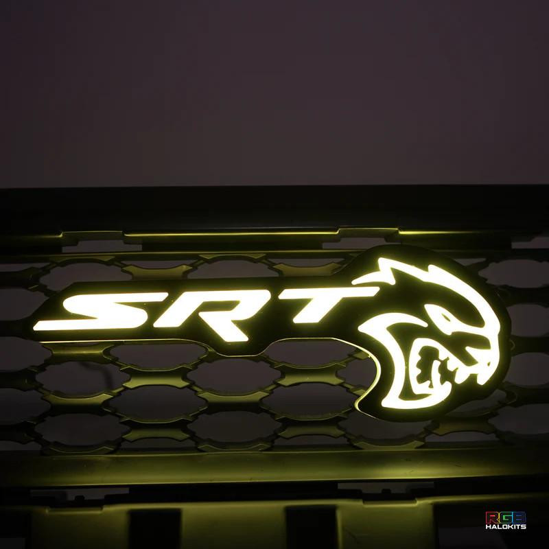 SRT Hellcat RGB Halo Kits Illuminated LED Grille Badge