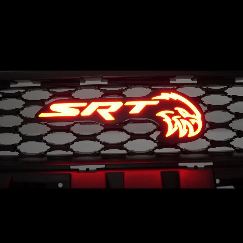 SRT Trackhawk RGB Halo Kits Illuminated LED Grille Badge