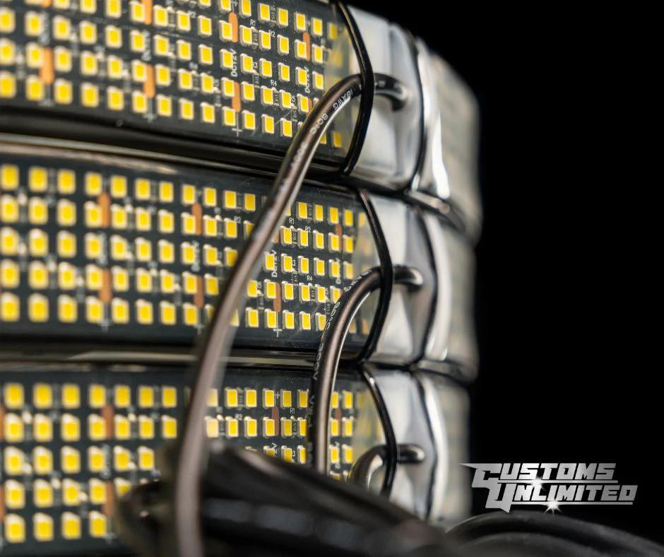 Customs Unlimited 5 Row White LED Wheel Lights