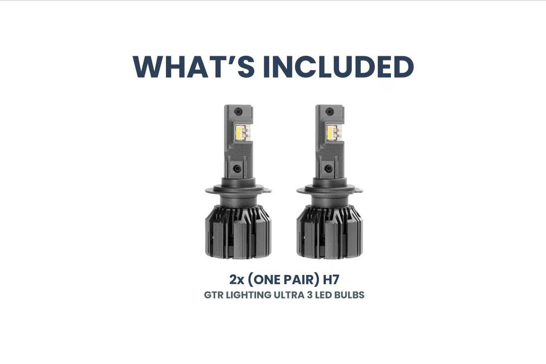 H7 GTR Lighting Ultra 3 LED Bulbs