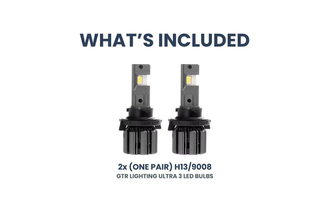 H13 / 9008 GTR Lighting Ultra 3 LED Bulbs
