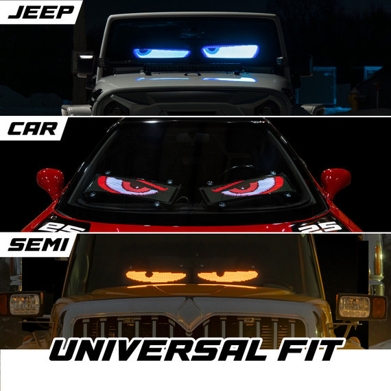 XKGlow XKPixel Windshield Dual LED Screen Kit