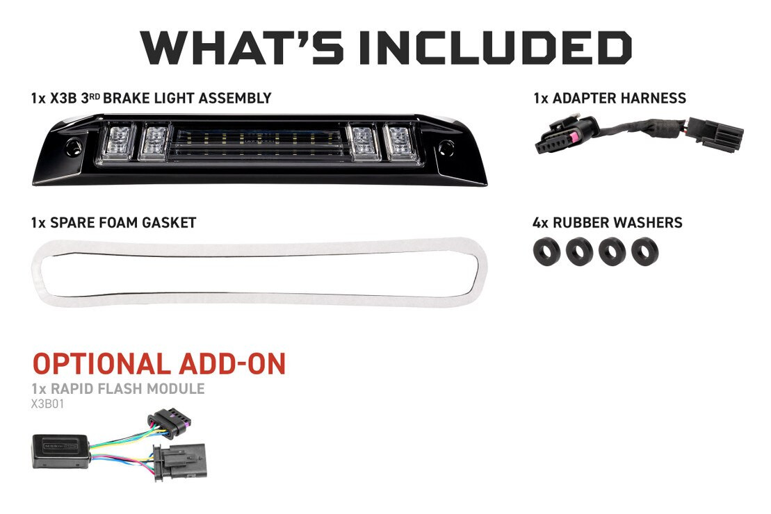 スパイダー　写真 2019-2026 Dodge Ram 1500 | Morimoto X3B LED Brake Light
