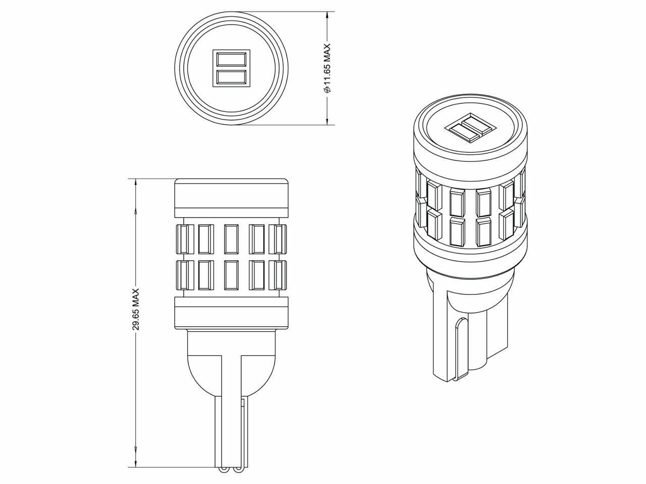 921 VLEDS High Output LED Bulb
