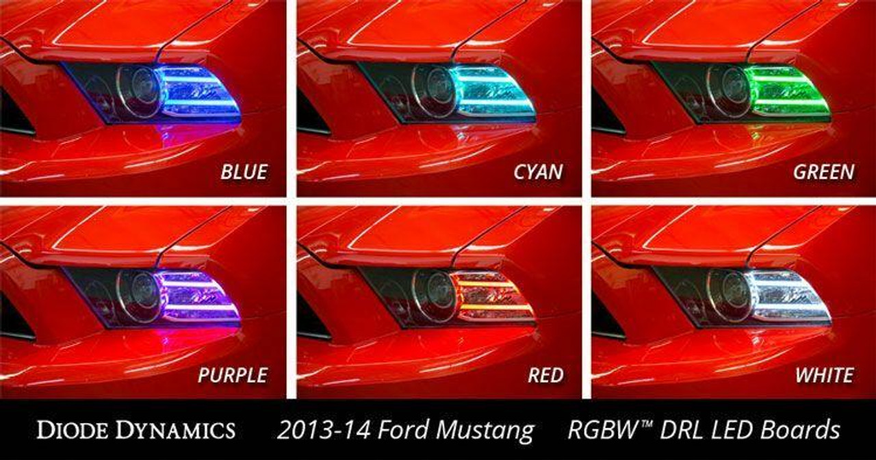 フォルクスワーゲン 2013-2014 Ford Mustang | Diode Dynamics RGBW LED DRL Boards