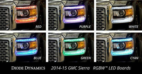 Diode Dynamics 2016-2019 GMC Sierra 3500 Diode Dynamics RGBW LED DRL Boards