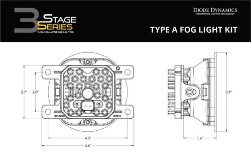 Diode Dynamics 2013-2016 Ford C-Max | Diode Dynamics SS3 LED Fog Lights 