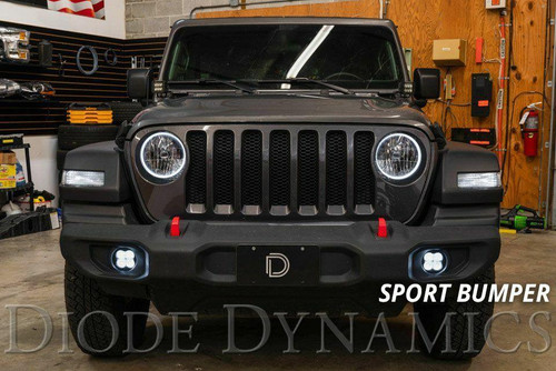 Diode Dynamics 2018-2026 Jeep Wrangler Diode Dynamics SS3 LED Fog Lights