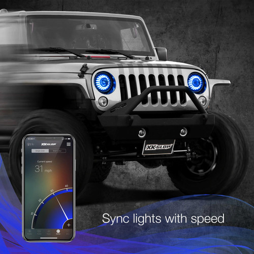 XKGLOW 2020-2026 Jeep Gladiator XKGlow RGB LED Headlights