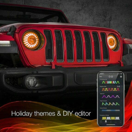 XKGLOW 2018-2026 Jeep Wrangler XKGlow RGB LED Headlights
