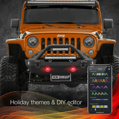XKGLOW 2018-2026 Jeep Wrangler XKGlow RGB LED Fog Lights