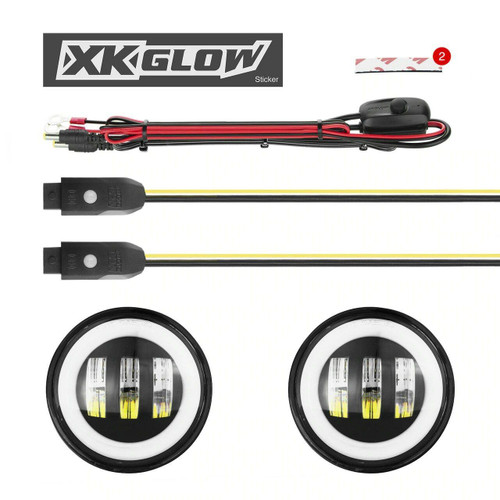 XKGLOW 2018-2024 Jeep Wrangler XKGlow RGB LED Fog Lights