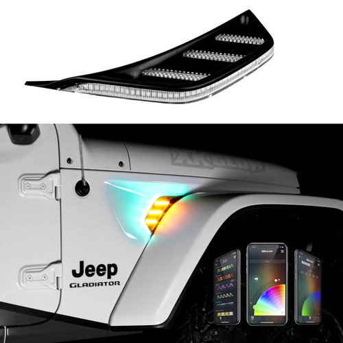 2020-2026 Jeep Gladiator | XKGlow Amber Fender Vent Lights