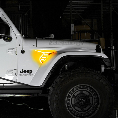 2020-2026 Jeep Gladiator | XKGlow RGB + Amber Fender Vent Lights