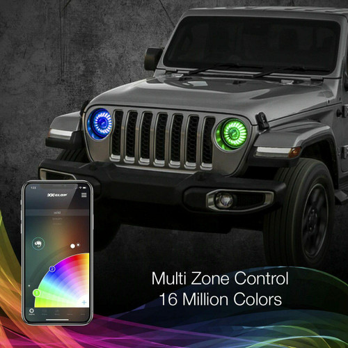XKGLOW 7 XKGlow RGB LED Headlights
