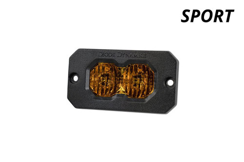 Diode Dynamics C2 2.0 SAE/DOT Yellow Sport Flush Mount LED Light Pod Diode Dynamics C2 2.0 SAE/DOT Yellow Sport Flush Mount LED Light Pod