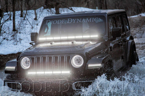 Diode Dynamics 2018-2026 Jeep Wrangler or Diode Dynamics Bumper LED Light Bar Kit