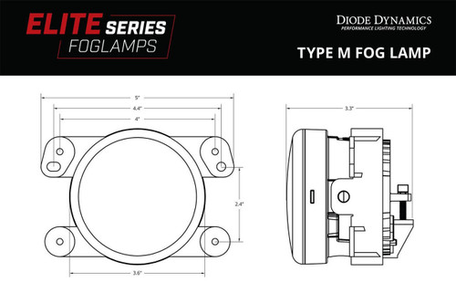 Diode Dynamics 2018-2024 Jeep Wrangler or Diode Dynamics Elite Series LED Fog Lights