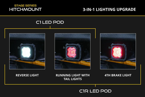 Diode Dynamics 2021-2026 Ford Bronco | Diode Dynamics HitchMount LED Pod Reverse Kit