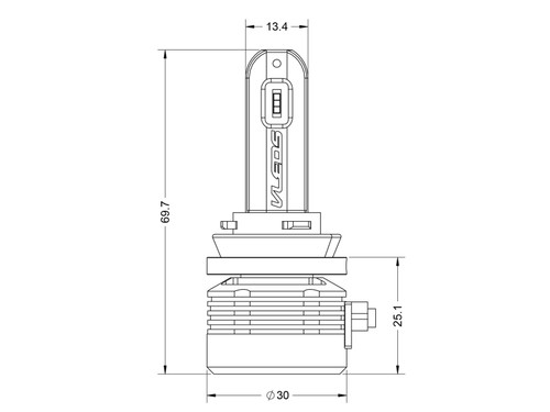 H11B VLEDS V25 LED Bulbs