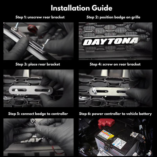 RGB Halo Kits Daytona RGB Halo Kits Illuminated LED Grille Badge 