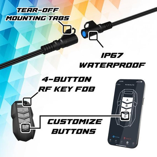 XKGLOW 2020-2026 Jeep Gladiator | XKGlow Atomix RGB XKmax LED Strip Lights