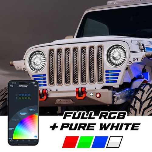XKGLOW 1997-2006 Jeep Wrangler | XKGlow RGBW XKmax LED Headlights 