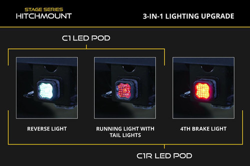 Diode Dynamics 2024-2026 Toyota Tacoma | Diode Dynamics HitchMount LED Pod Reverse Kit