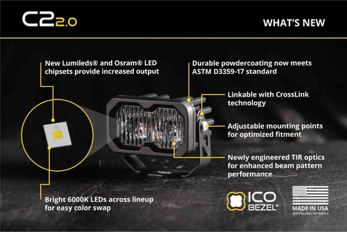  Diode Dynamics C2 2.0 SAE/DOT Yellow Max LED Light Pod 