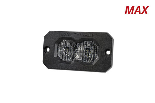  Diode Dynamics C2 2.0 SAE/DOT White Max Flush Mount LED Light Pod 