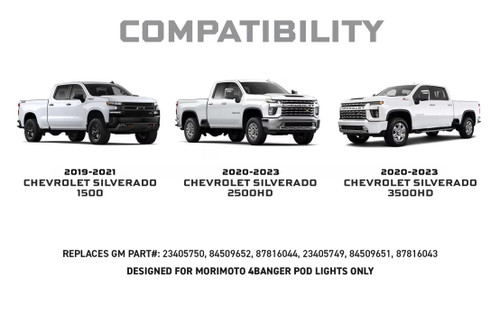 2019-2021 Chevrolet Silverado 1500 | Morimoto 4Banger LED Fog Lights