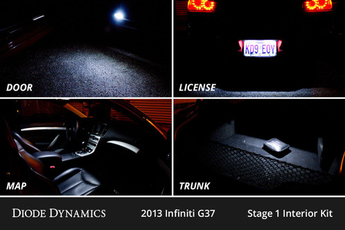 2008-2013 Infiniti G37 Coupe | Diode Dynamics Interior LED Conversion Kit