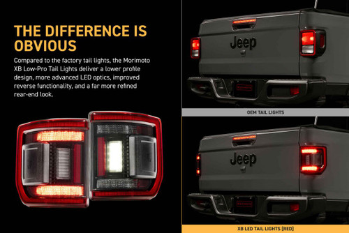 2020-2026 Jeep Gladiator | Morimoto XB LED Tail Lights