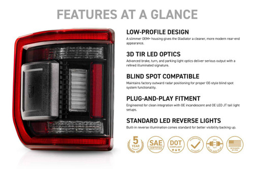 2020-2026 Jeep Gladiator | Morimoto XB LED Tail Lights