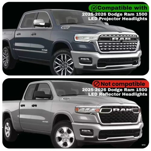 2025-2026 Dodge Ram 1500 | Customs Unlimited Plug-N-Play Harness (LED Projector Headlights)