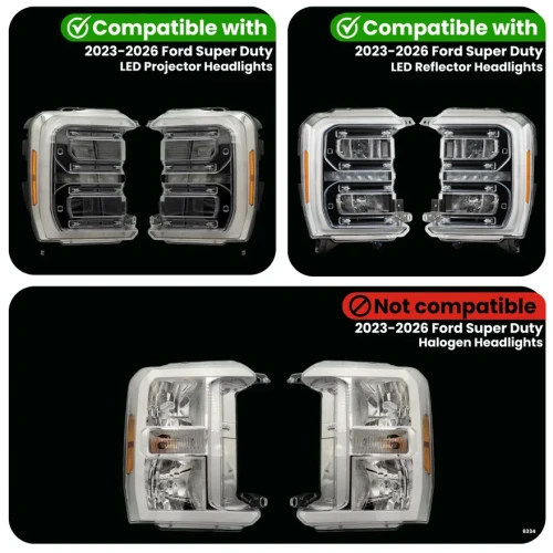 2023-2024 Ford Super Duty | Customs Unlimited Plug-N-Play Harness (LED Headlights)