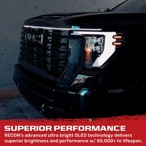 Recon High Power DRL Hood LED Light with Start-up Sequence