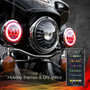 XKGLOW XKGlow 4.5 RGB LED Driving Lights For Motorcycle