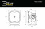 Diode Dynamics Diode Dynamics Stage Series 3 SAE/DOT White Max LED Light Pod