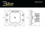 Diode Dynamics Diode Dynamics Stage Series 3 SAE/DOT White Pro Flush Mount LED Light Pod