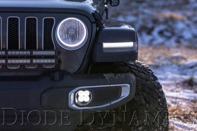 Diode Dynamics 2018-2024 Jeep Wrangler | Diode Dynamics SS3 LED Fog Lights
