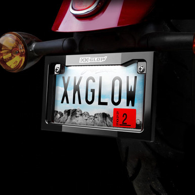 XKGLOW XKGlow Motorcycle LED License Plate Frame