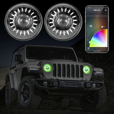 XKGLOW 2007-2017 Jeep Wrangler XKGlow RGB LED Headlights