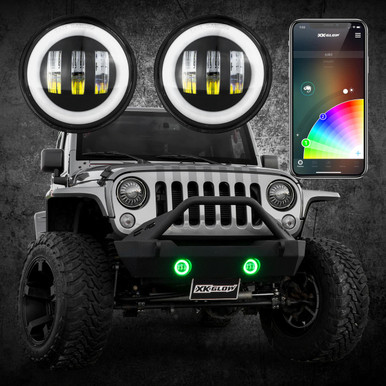 XKGLOW 2007-2017 Jeep Wrangler XKGlow RGB LED Fog Lights