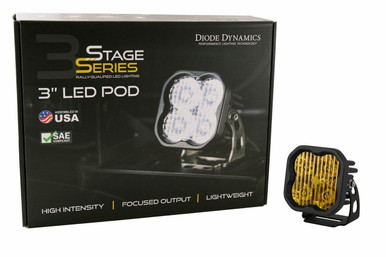 Diode Dynamics Diode Dynamics Stage Series 3 SAE/DOT Yellow Max LED Light Pod