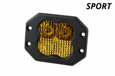Diode Dynamics Diode Dynamics Stage Series 3 SAE/DOT Yellow Sport Flush Mount LED Light Pod