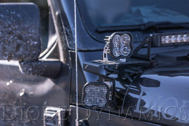 Diode Dynamics 2018-2024 Jeep Wrangler or Diode Dynamics Cowl Mount LED Kit