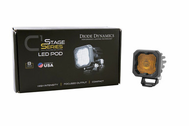 Diode Dynamics Diode Dynamics Stage Series C1 Yellow SAE/DOT Fog Standard LED Pod